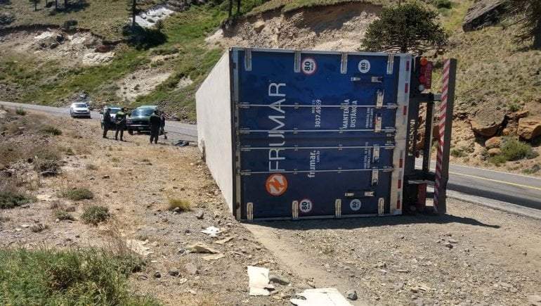 Accidente automovilístico en Las Lajas. Fuente: (Twitter)