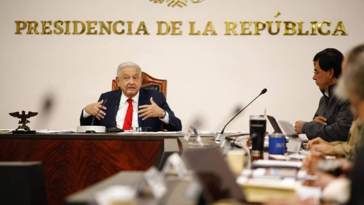 El presidente Andrés Manuel López Obrador encabezó la reunión de gabinete de seguridad en Palacio Nacional.