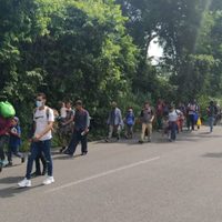 Migrantes haitianos se rebelan y arman caravana desde Tapachula