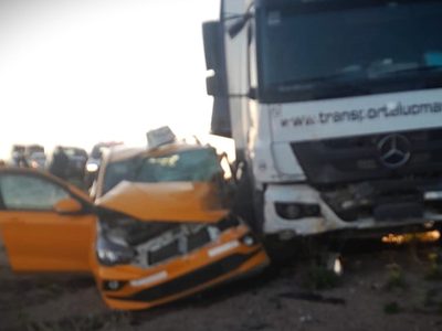 Choque múltiple en la Ruta 237: una taxista necesita un millón de pesos para que la operen