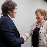 Kristalina Georgieva se mostró optimista tres su reunión con Milei