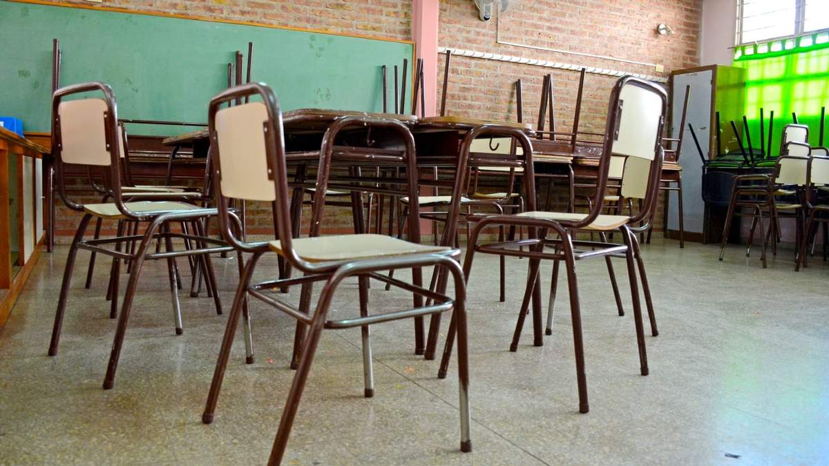 Aula de una escuela. Fuente: (Twitter)