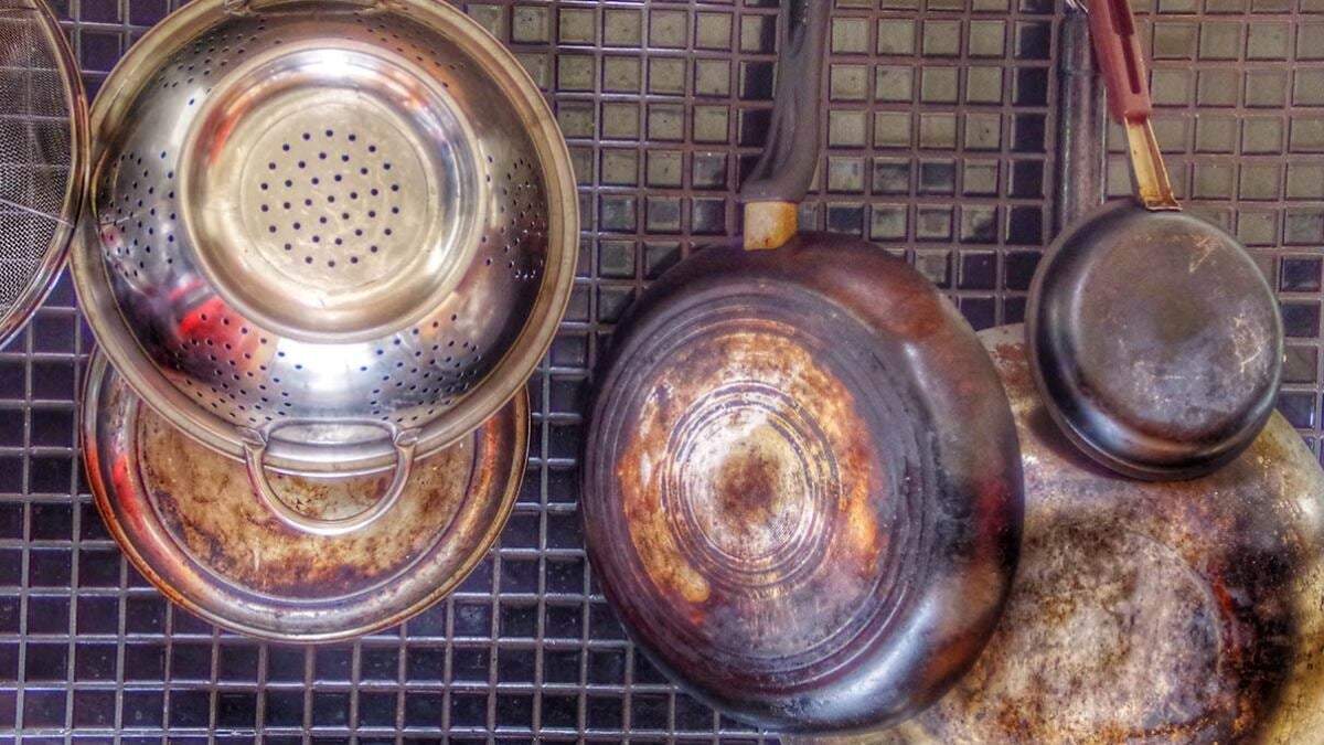 Ollas con óxido. Fuente: (Instagram)