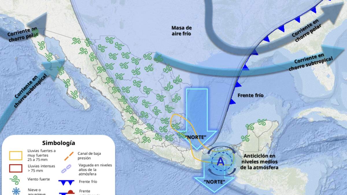 La masa de aire ártico en la previsión para el próximo jueves 27 de febrero