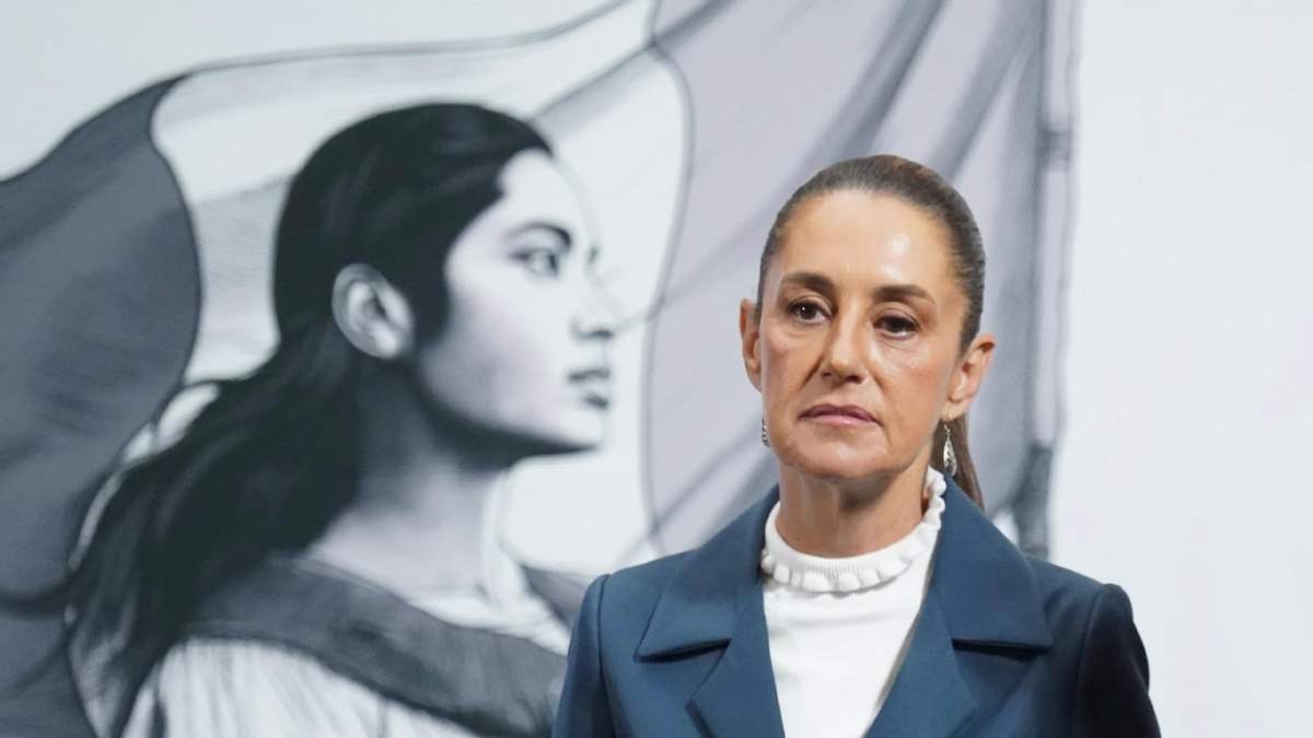 La presidenta durante la conferencia matutina