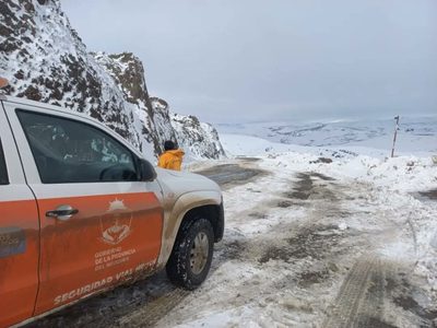 Temporal de nieve: cuáles son las rutas más afectadas en la provincia