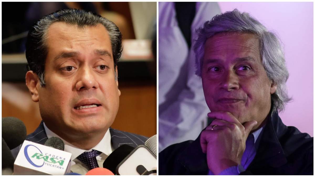 El diputado morenista Sergio Gutiérrez Luna y el empresario Claudio X. González