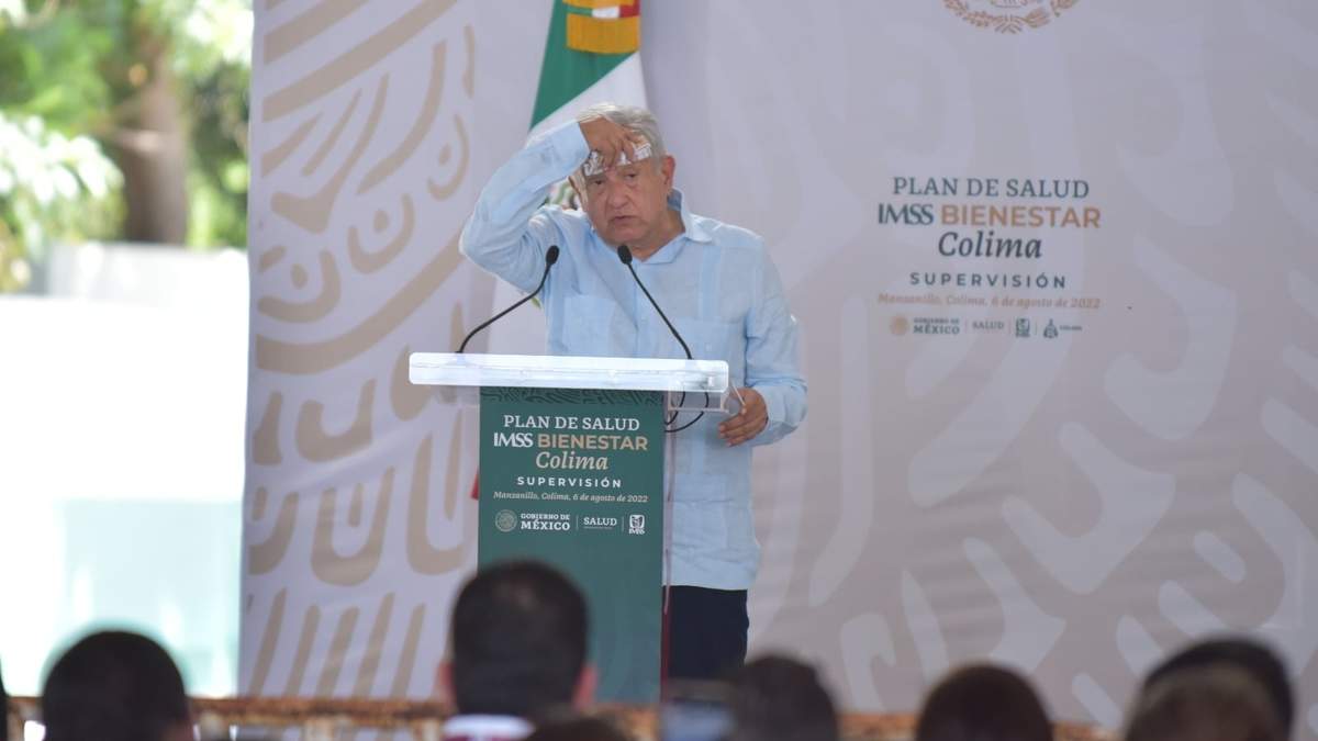 El presidente López Obrador en Colima