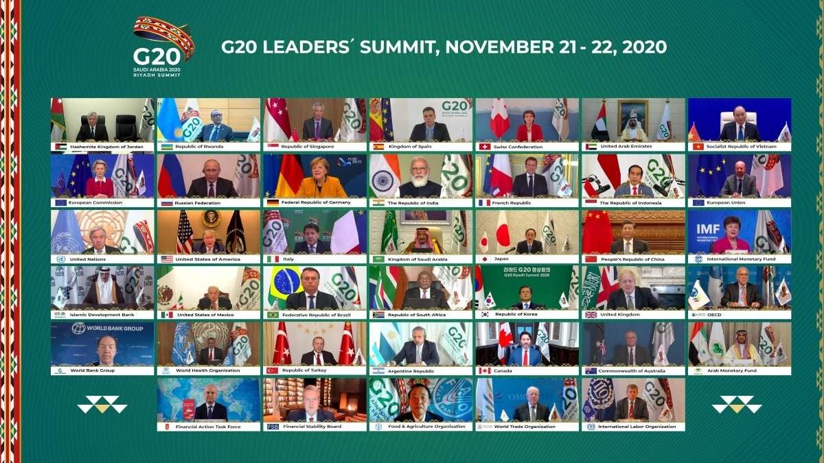 Los líderes del G-20 hicieron una cumbre virtual este fin de semana