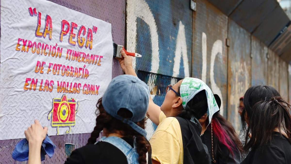 "La pega”, exposición y toma simbólica de Bellas Artes en el marco del 8M