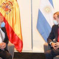 Reunión extraordinaria entre el presidente Alberto Fernández y el rey de España