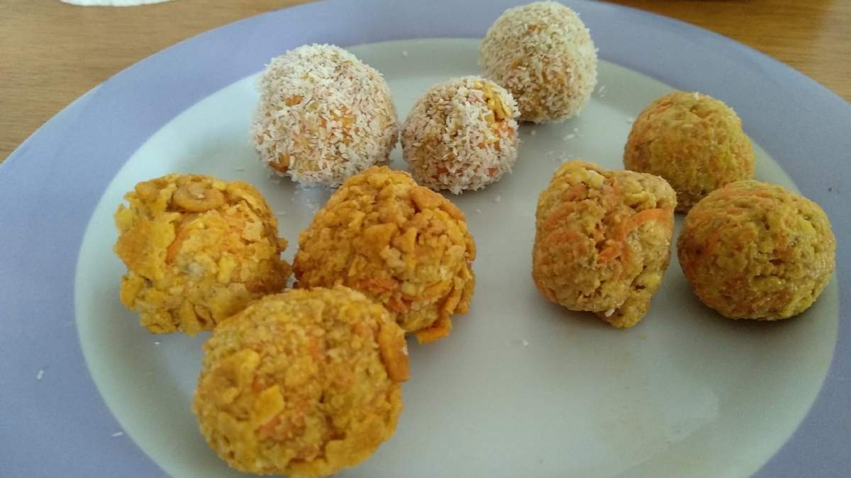 Trufas de zanahoria. Fuente: (Instagram)