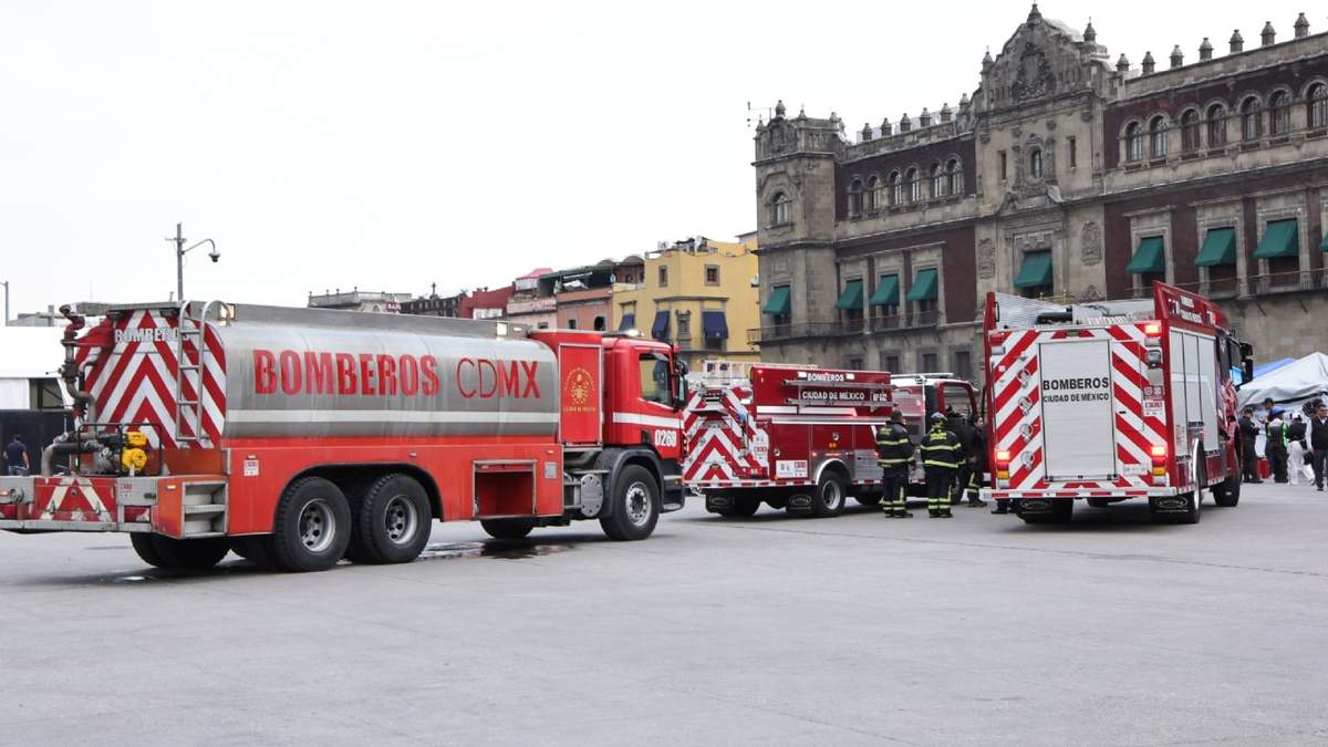 Bomberos acudieron a la zona del incidente