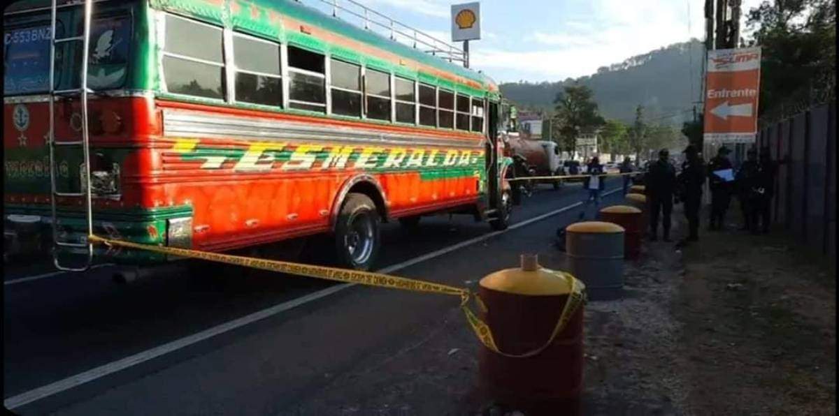 El autobús en el que ocurrió el atraco