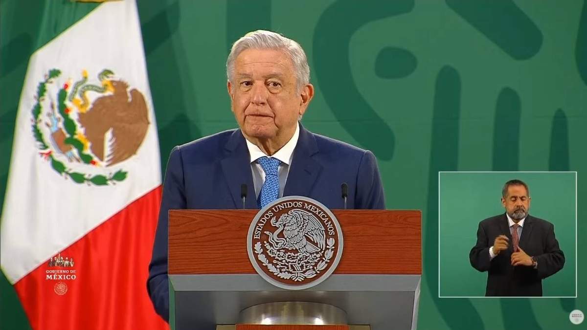 El presidente López Obrador en Palacio Nacional