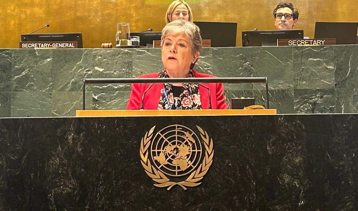 Alicia Bárcena desde la ONU