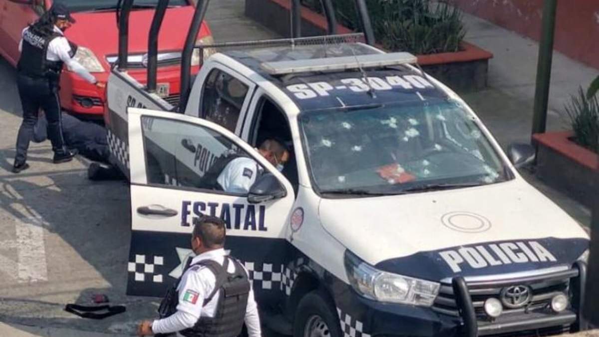 Los policías fueron asesinados a bordo de una unidad de la policía estatal de Veracruz