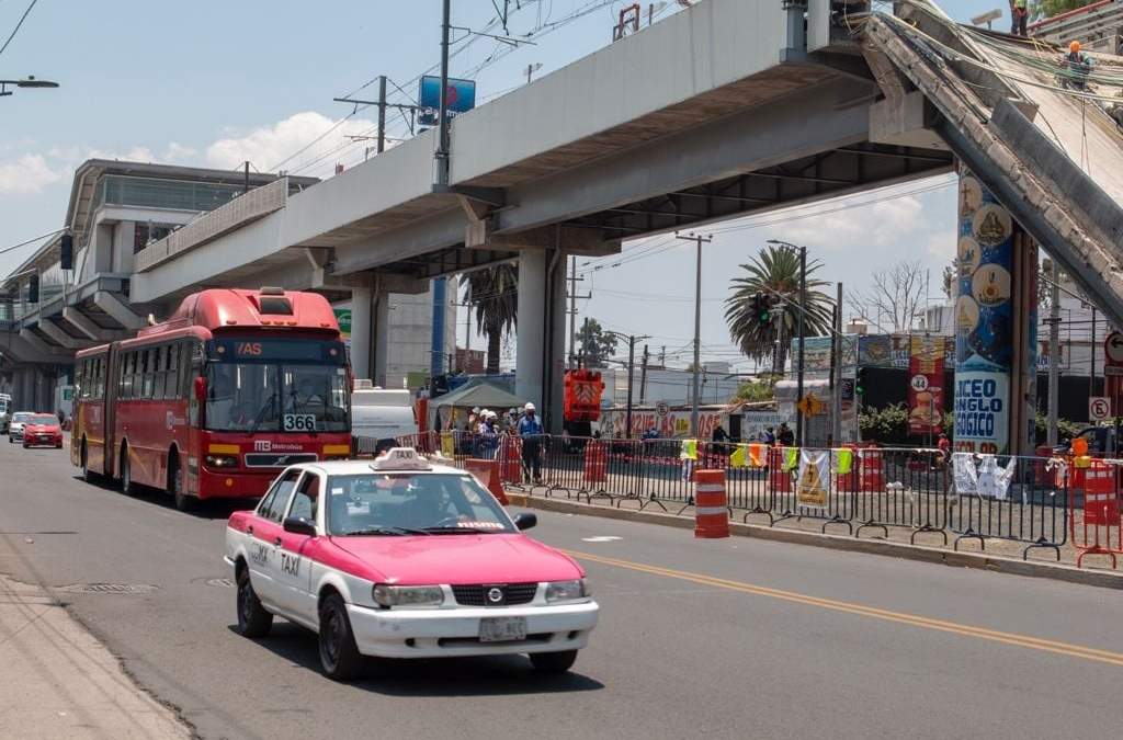 Zona del colapso en la Línea 12
