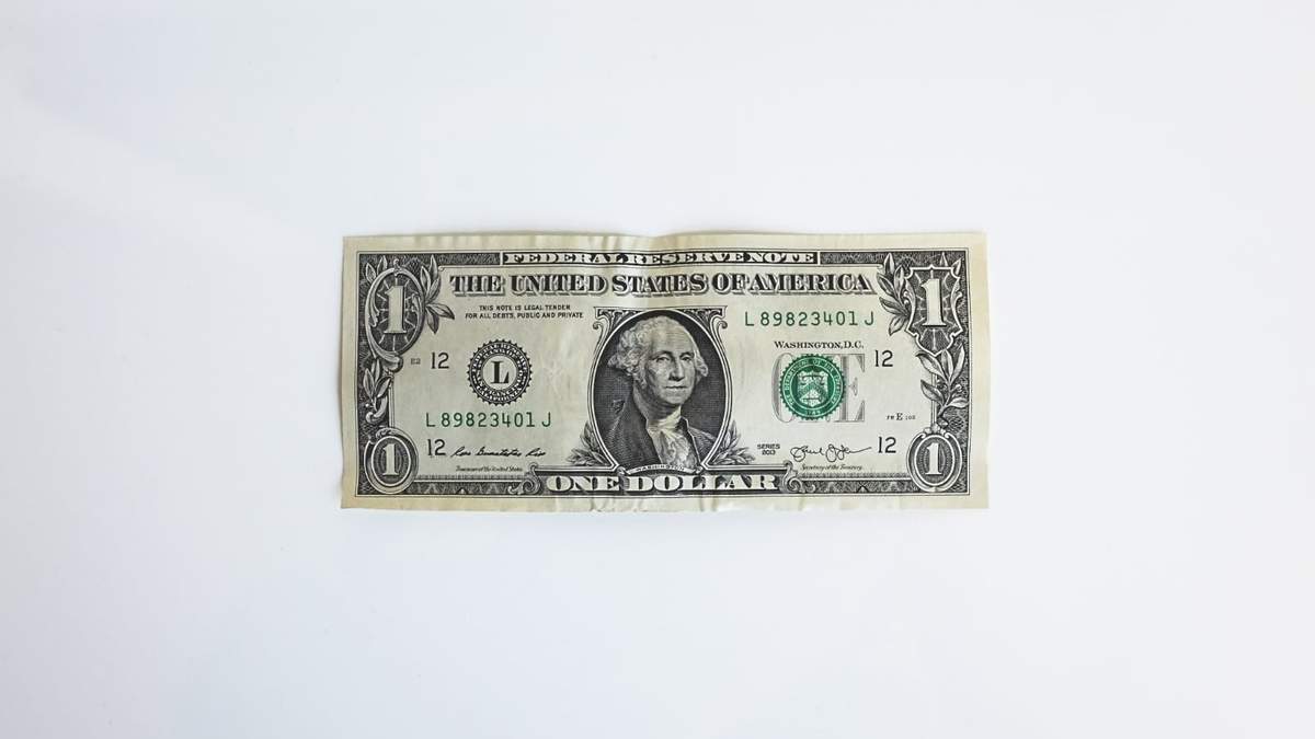 Billete de un dólar. Fuente: (Twitter)