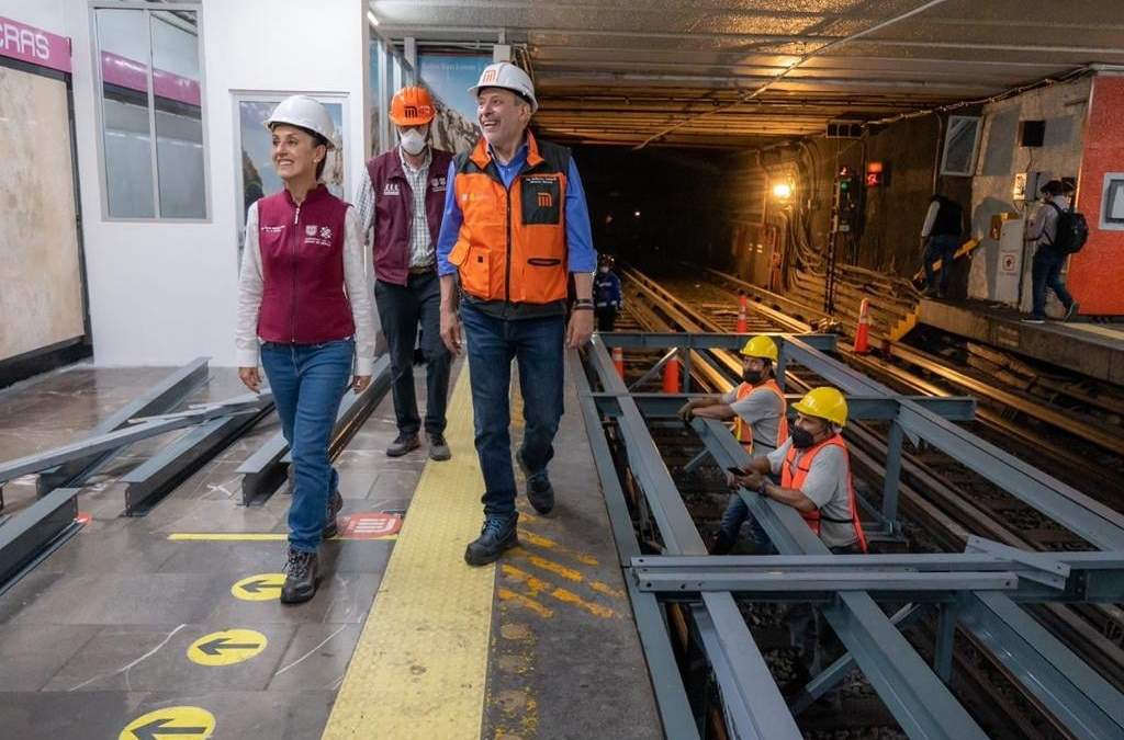 Claudia Sheinbaum en la Línea 1 del Metro