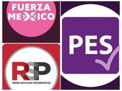 RSP, PES y Fuerza por México pierden registro, según el PREP