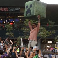 Jack Black y Jason Momoa promueven en México “Una Película de Minecraft”
