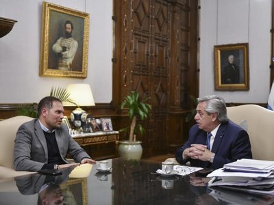 Alberto Fernández recibió al intendente de Villa María, Martín Gill