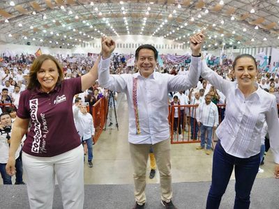 Sheinbaum arranca precampaña presidencial en Veracruz y da espaldarazo a Rocío Nahle