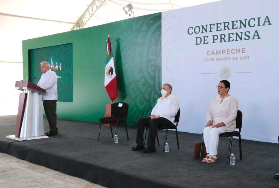 El mandatario en su conferencia matutina desde Campeche
