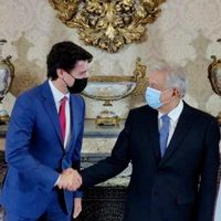 "Somos pueblos y naciones hermanas", dice AMLO frente a Justin Trudeau