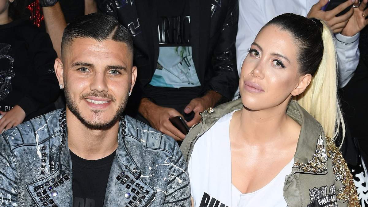 Mauro Icardi y Wanda Nara. Fuente: (Twitter)