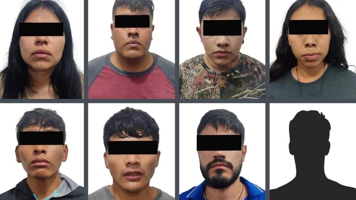 Los detenidos por fuerzas federales en Malinalco