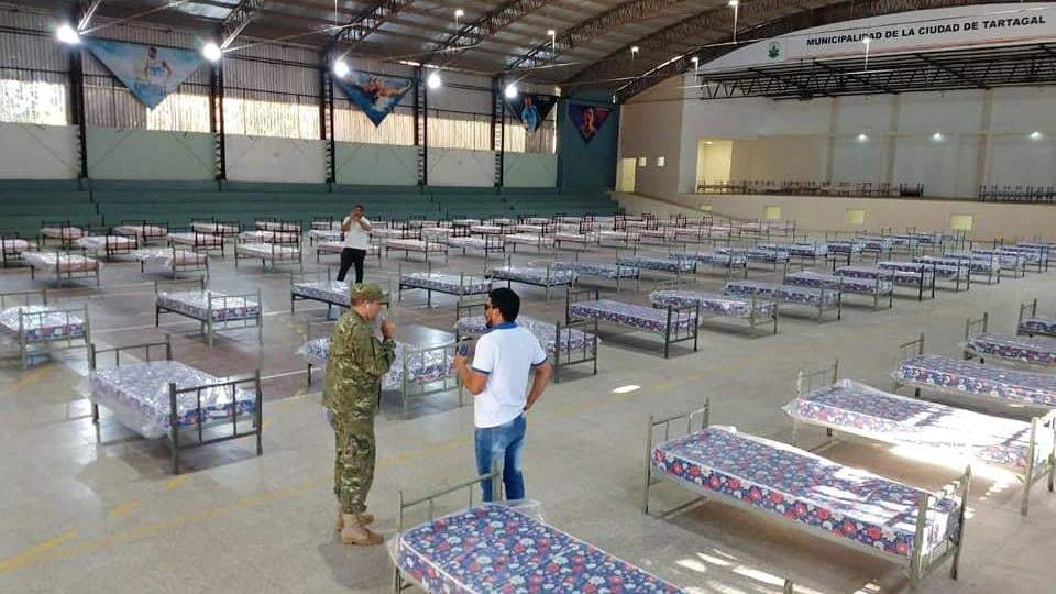 Hospitales de campaña. Fuente: (Twitter)