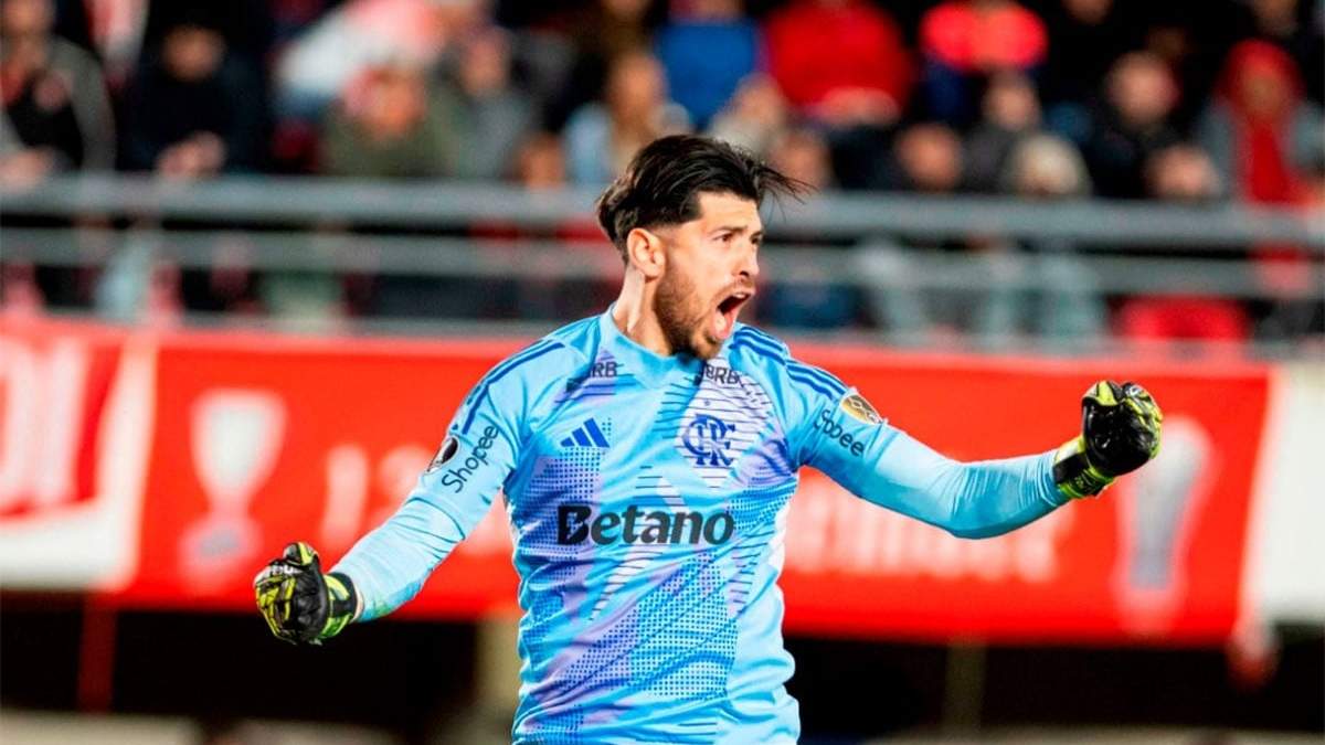 Javier Rossi fue la figura de Flamengo y del partido al atajar dos penales en la tanda.