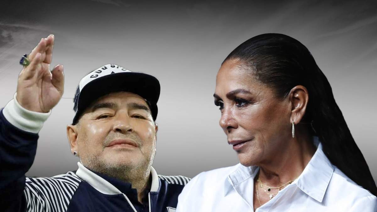 Diego Maradona e Isabel Pantoja. Fuente: (Minuto Neuquén)