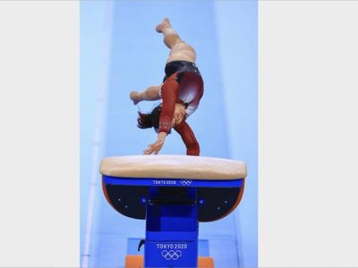 Alexa Moreno clasificó a la final de la prueba de salto de caballo (Video)