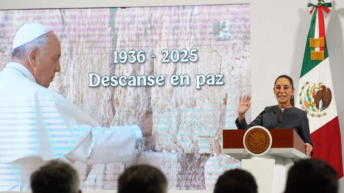 La presidenta Claudia Sheinbaum presentó un homenaje en memoria del papa Francisco