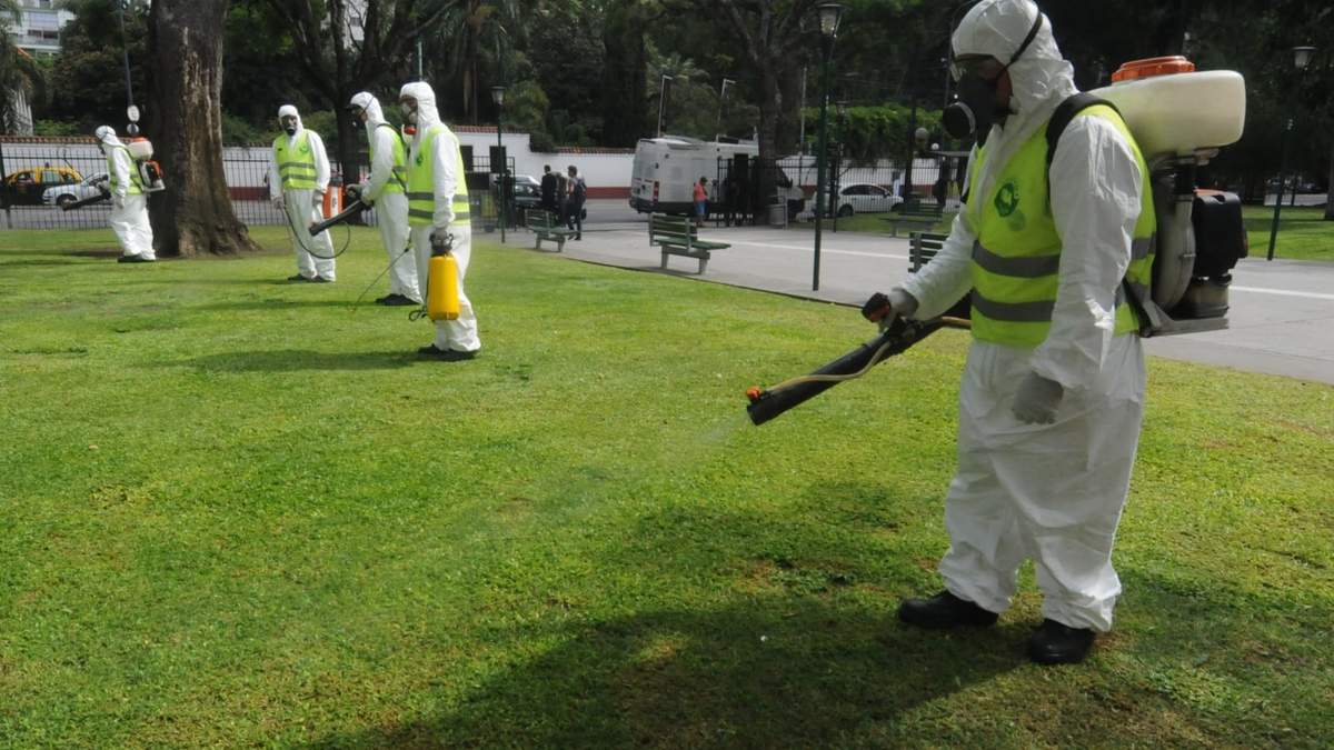 Fumigación. Fuente: (Twitter)