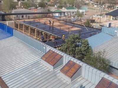 La obra de ampliación del hospital de Rincón de los Sauces sigue en marcha desde el 2018