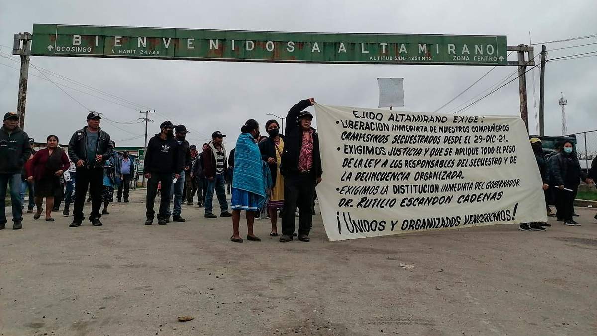 Altamirano. Protestas