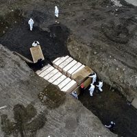 ¡Escalofriante! Entierran en fosas comunes los cadáveres del coronavirus en New York