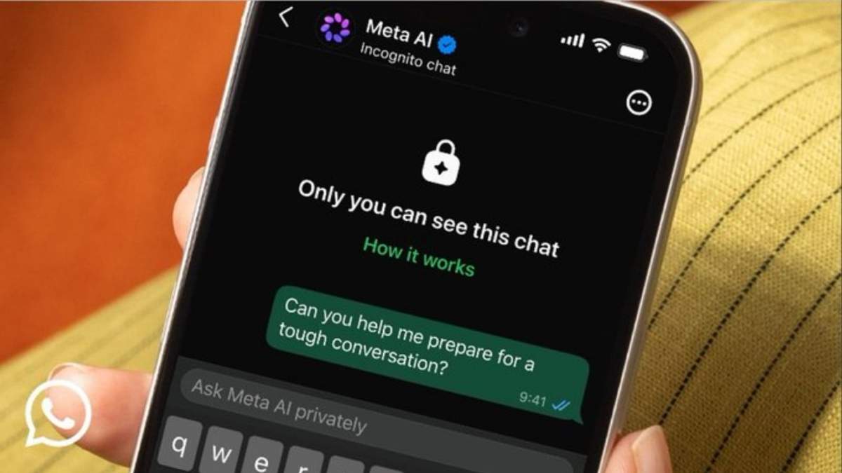 Meta lanza modo "incógnito" en WhatsApp ante inquietudes de privacidad en chats con IA