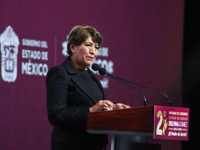 “No renunciaré”: Delfina Gómez aclara en su informe que terminará el sexenio como gobernadora