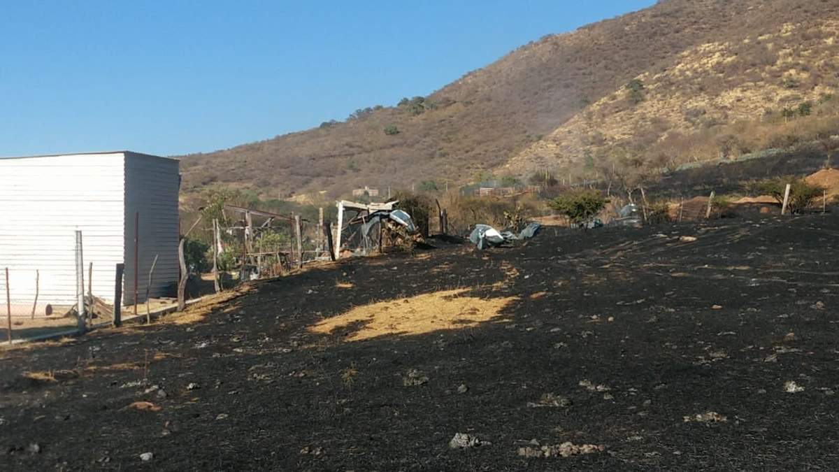 El sitio de la explosión