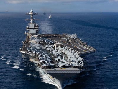 El portaaviones más grande del mundo llegó al Caribe