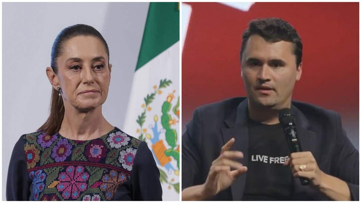 La presidenta Claudia Sheinbaum lamenta el asesinato del activista conservador Charlie Kirk, durante su conferencia matutina en Palacio Nacional, este jueves 11 de septiembre de 2025