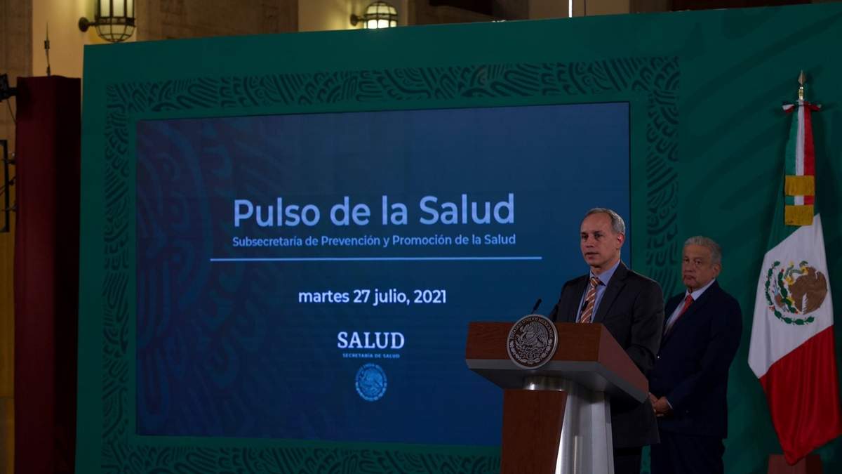 El subsecretario de Salud, Hugo López-Gatell y el presidente Andrés Manuel López Obrador