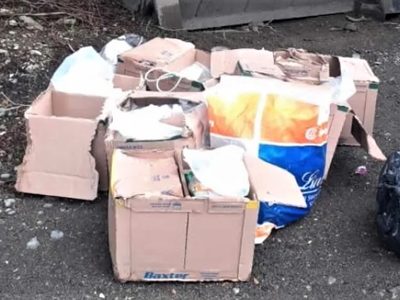 Preocupación: hallaron residuos patológicos en la costanera del lago Correntoso