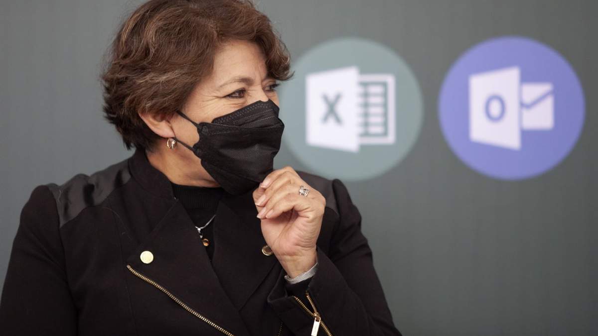 La secretaria de Educación, Delfina Gómez