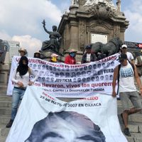 Salen a las calles de la CDMX para protestar contra la desaparición forzada